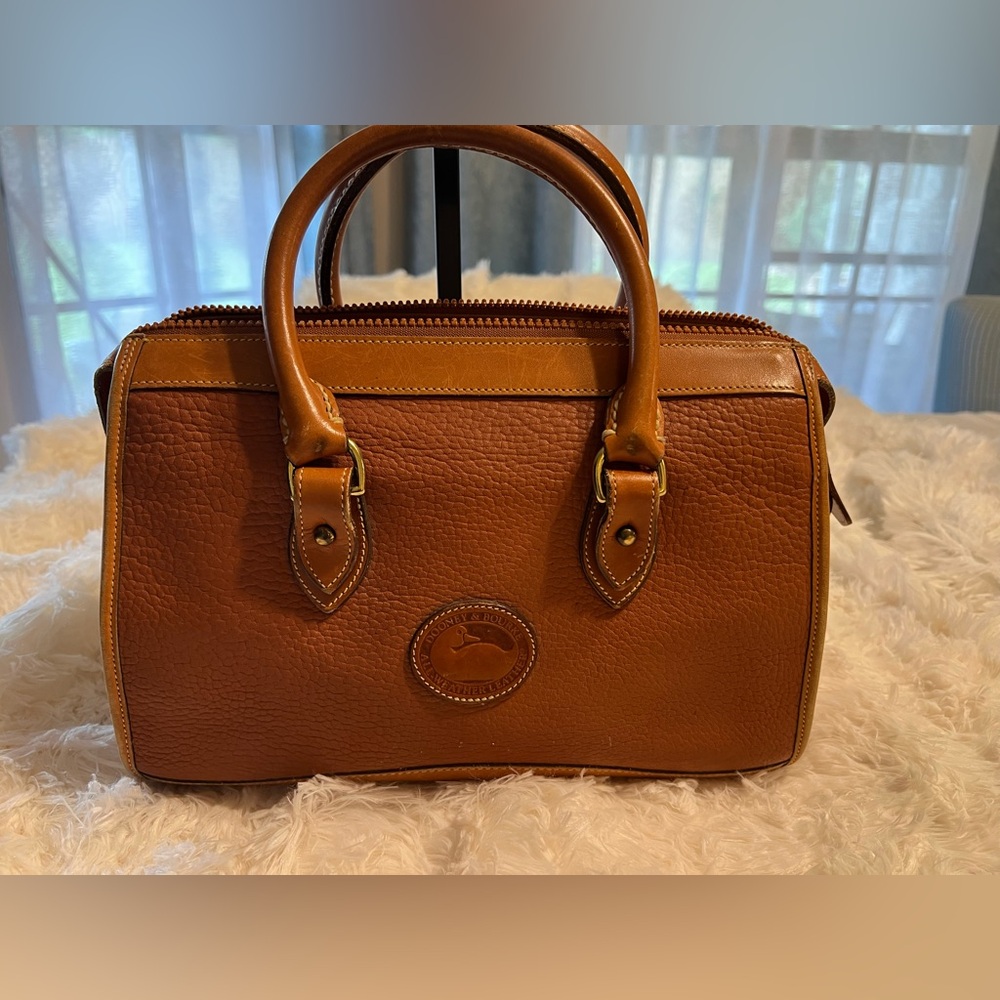 Dooney & Bourke Brown Leather Satchel Timeless Design